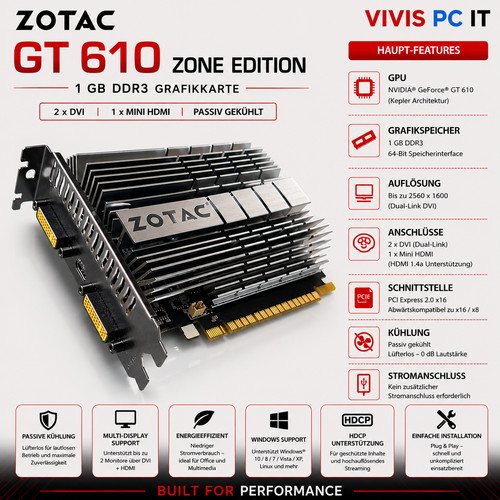 Zotac geforce 610 - geforce, 1gb